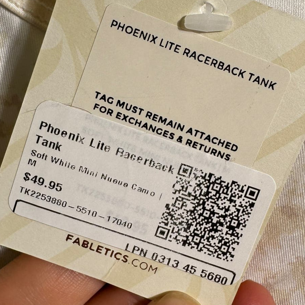 NWT Fabletics Phoenix Lite Racerback Tank - Picture 5 of 5